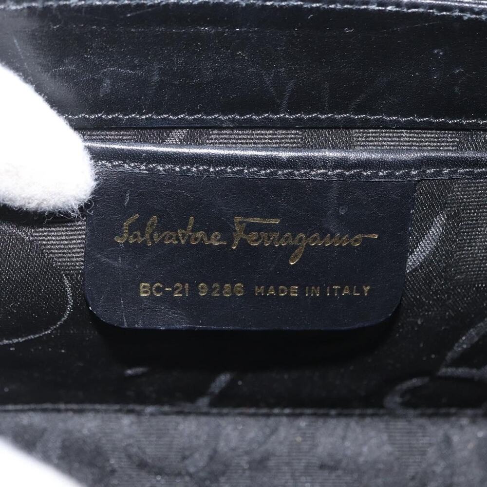 Salvatore Ferragamo Leather Handbag Black - Picture 6 of 16